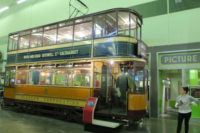 Двухэтажный трамвай в Riverside Museum