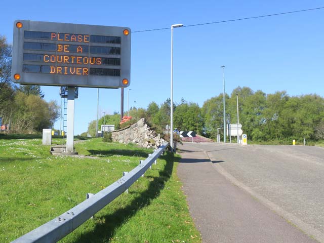 Электронное табло на автодороге